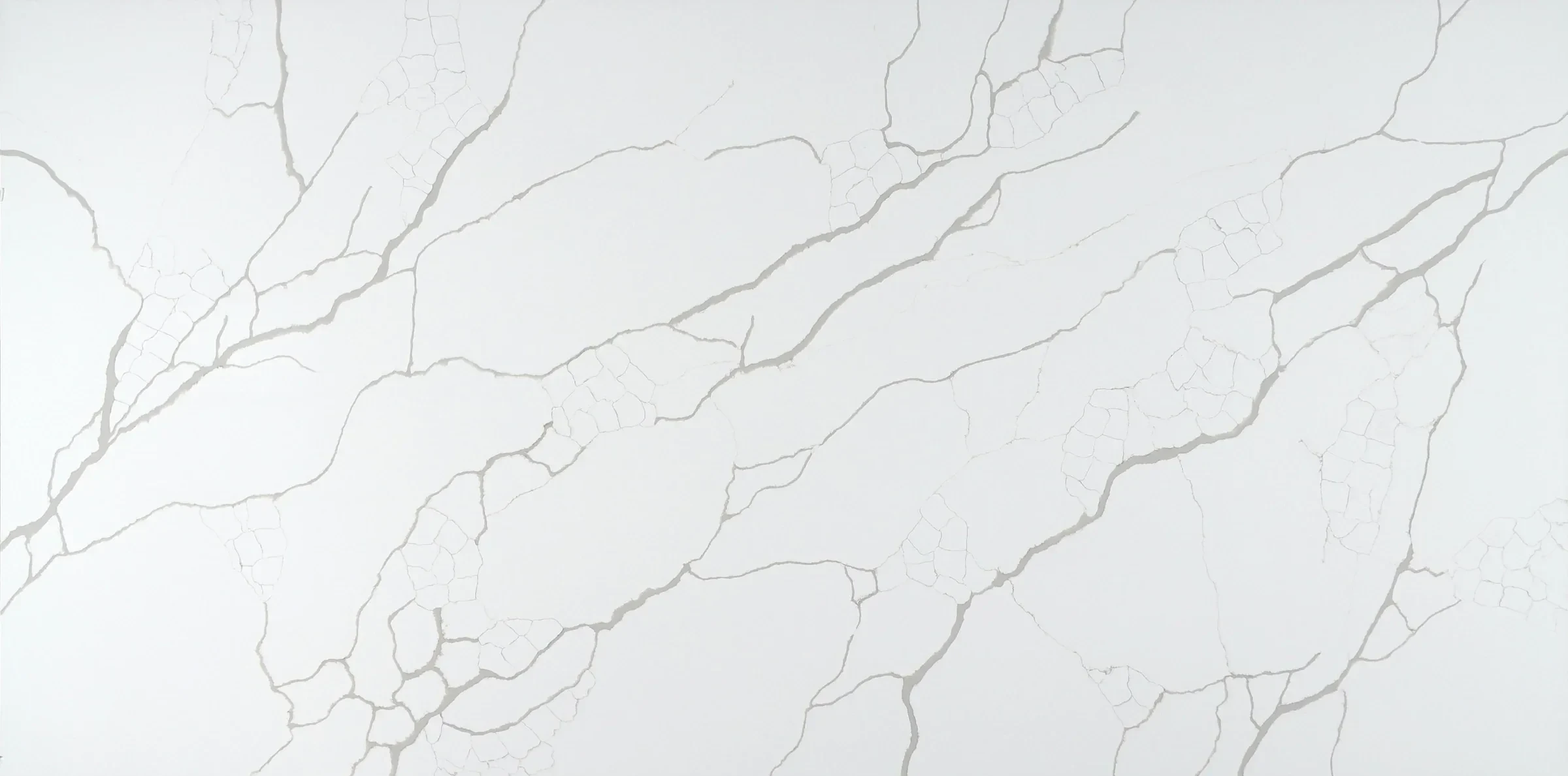 Full Auro Quartz Calacatta 6601 white quartz slab