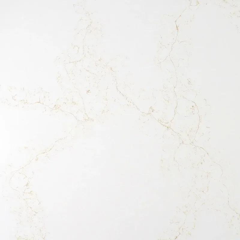 Close-up of Auro Quartz Calacatta 6623 Gold