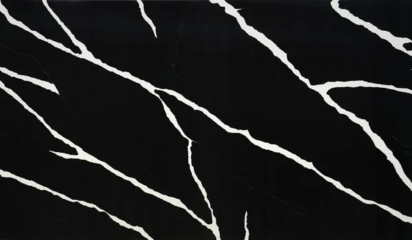 Auro Quartz Calacatta 6656 quartz slab, black marble look