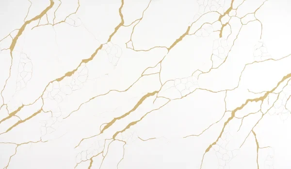Auro Quartz Calacatta 6891 quartz slab, golden calacatta