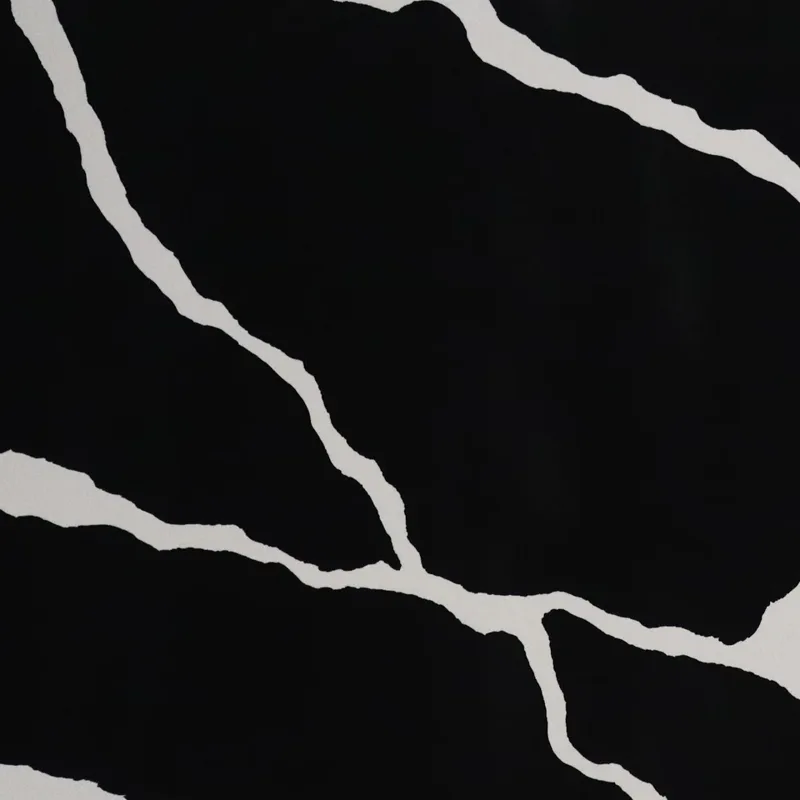 Calacatta 6971 quartz, upper-left area of the slab